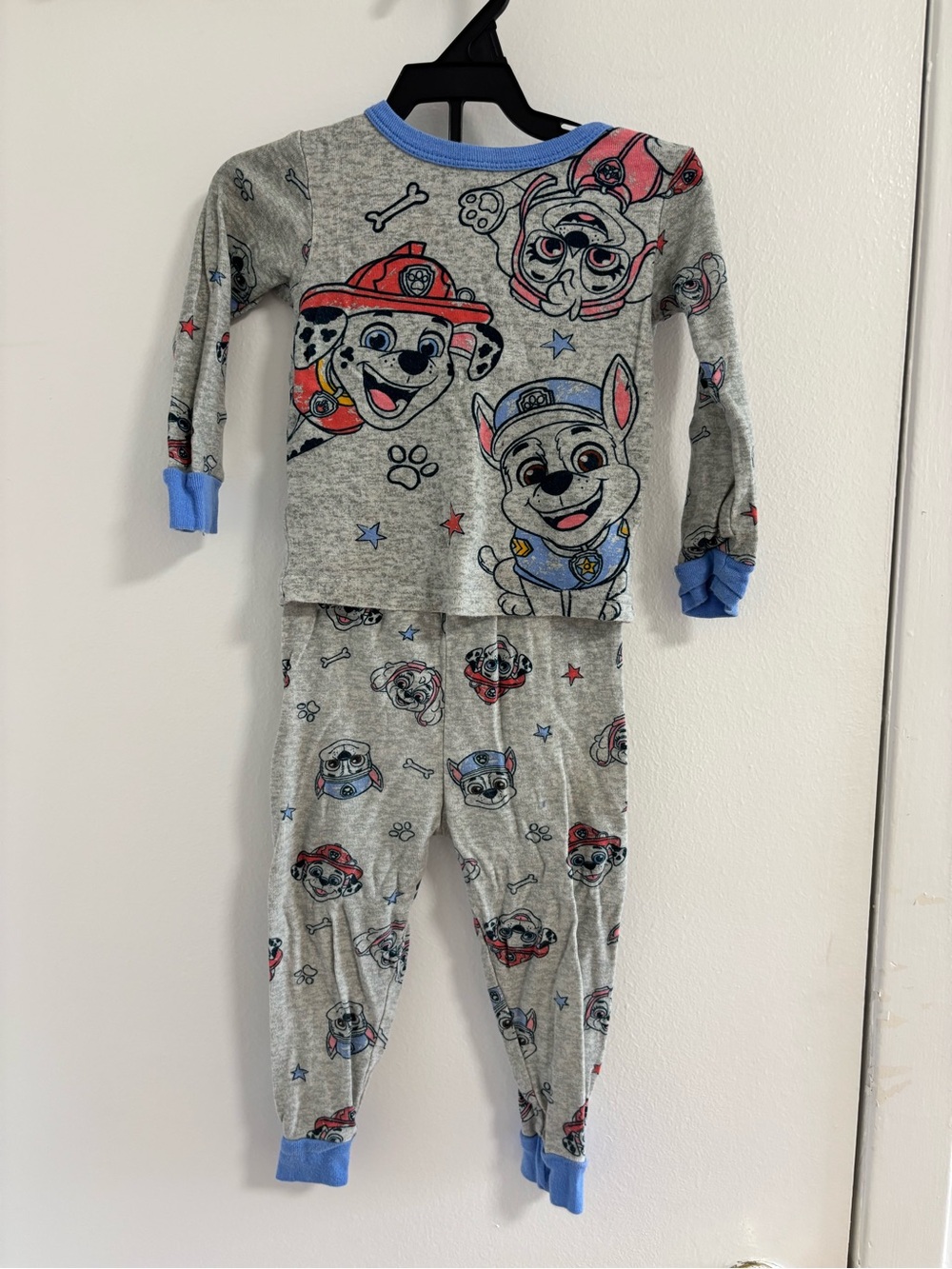 Paw Patrol Grey & Blue Character Printed Kids Pajama Set